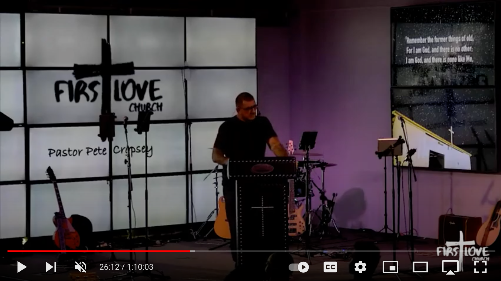 Load video: Most Recent Sermon